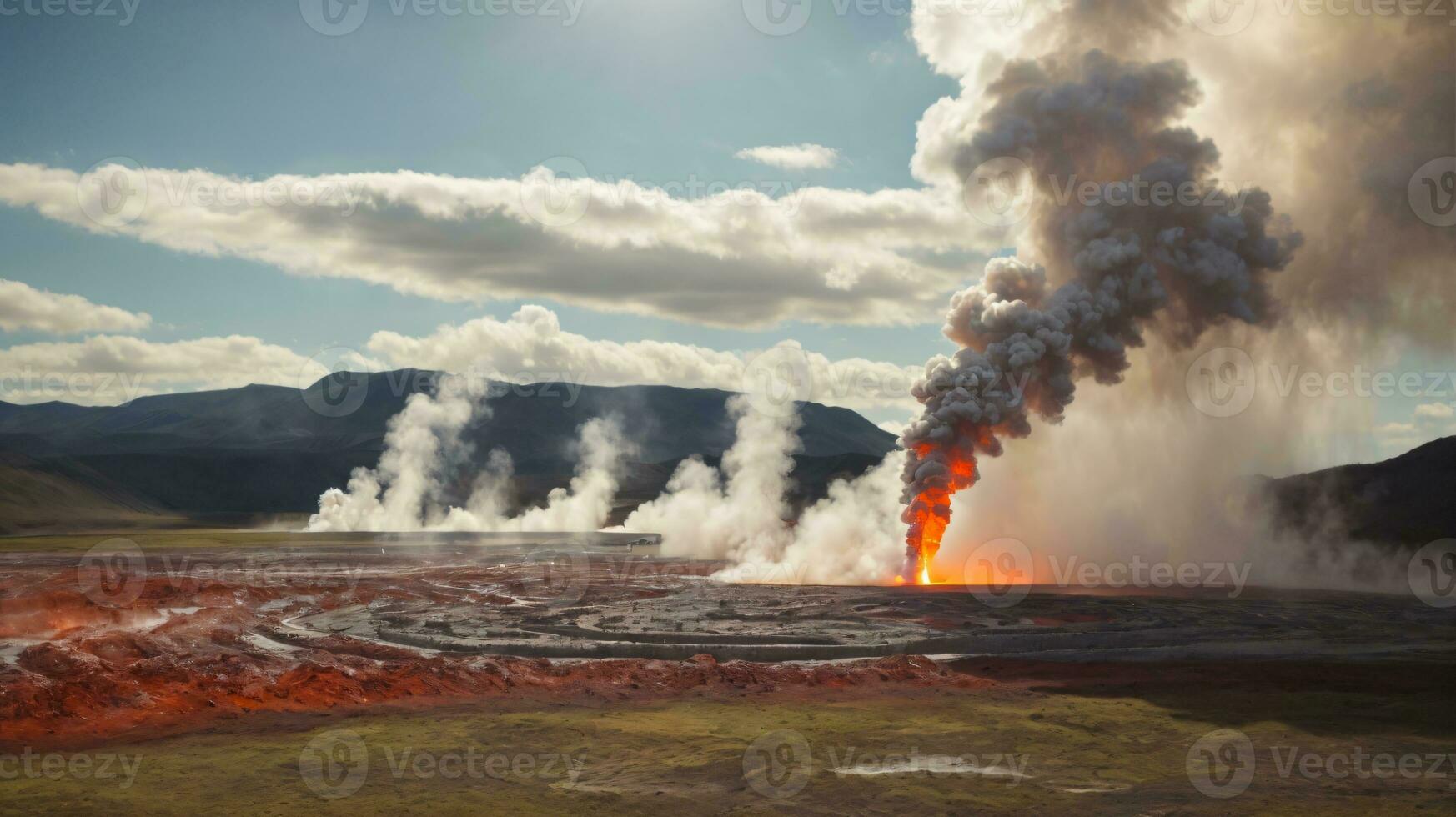 renewable resources using geothermal energy to create clean power photo