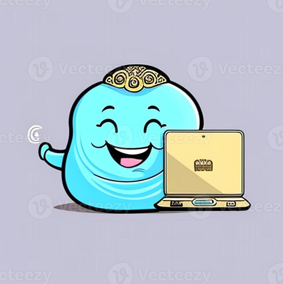 digital genie character kind smiling photo