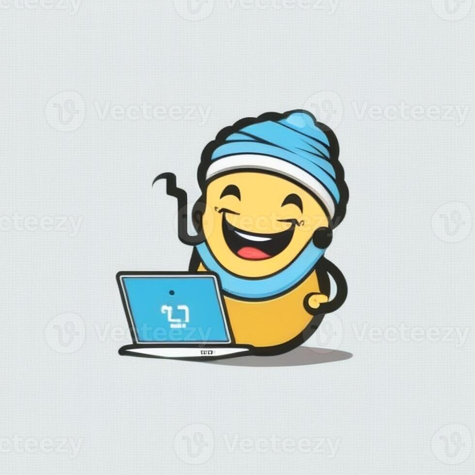 digital genie character kind smiling photo