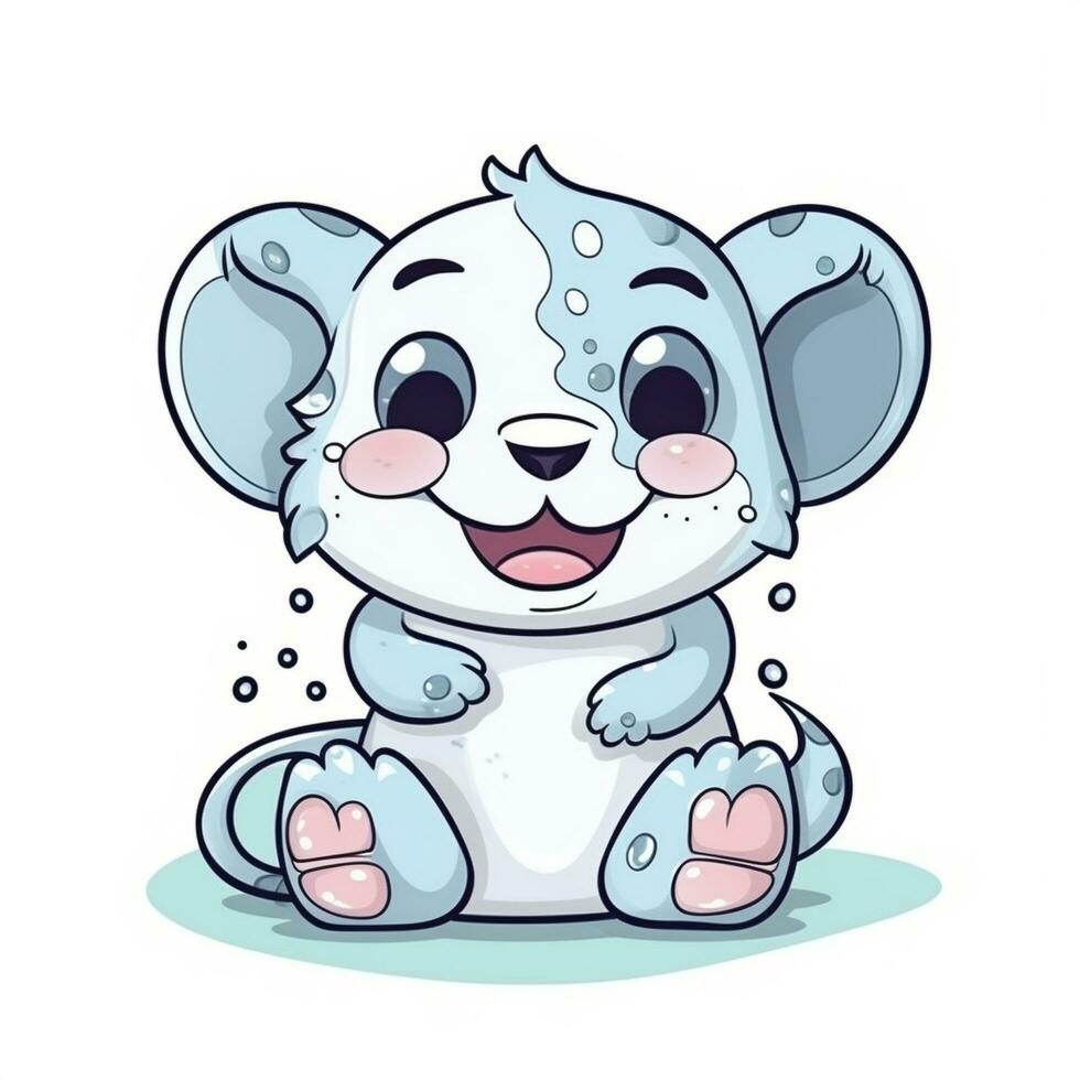 cutest cartoon animal ever smiling photo