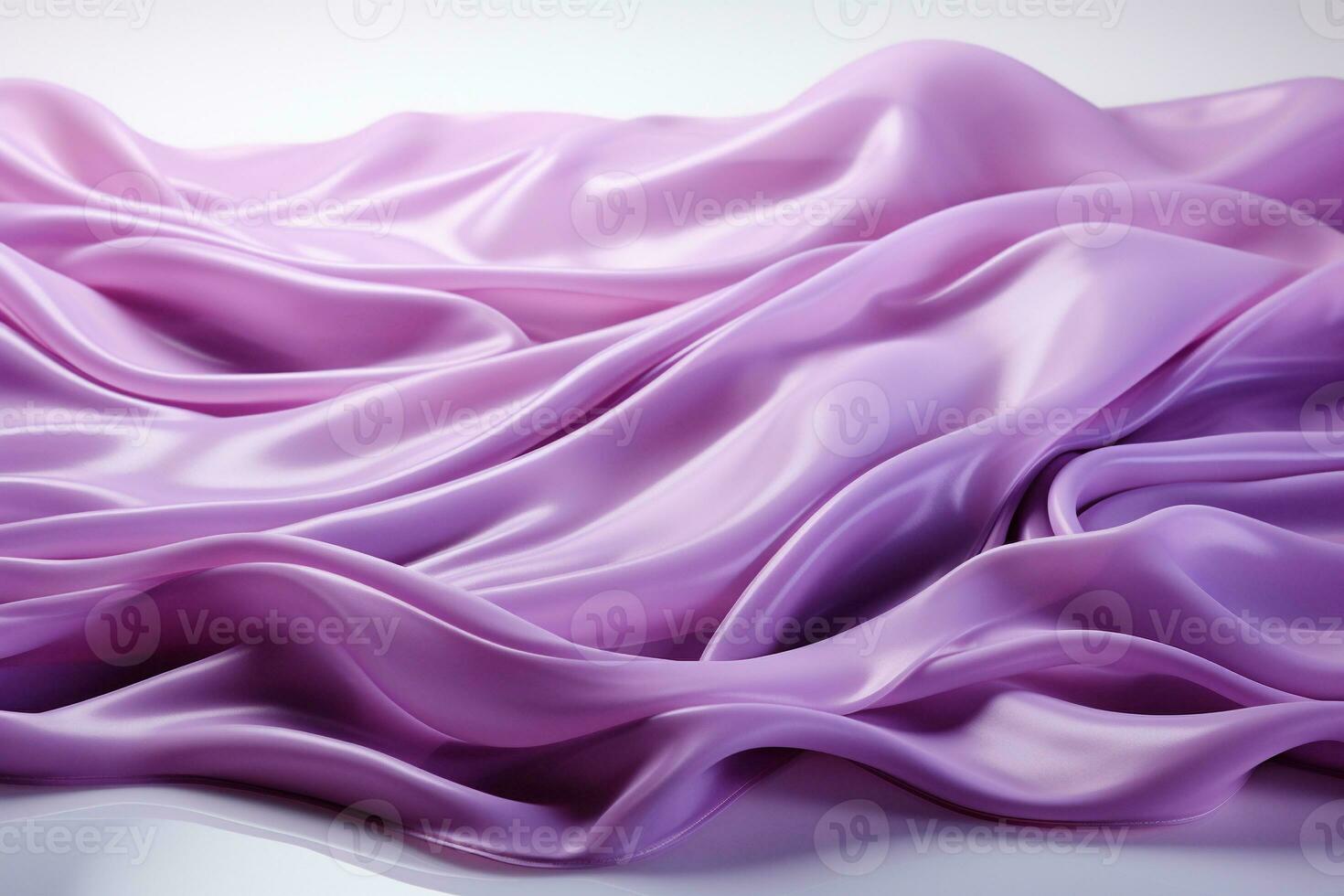 flow purple satin, clear white background photo