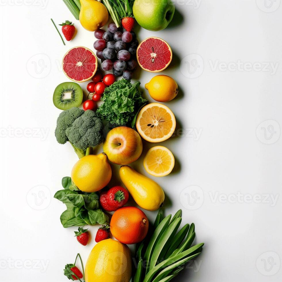 Healthy food and diet concept photo