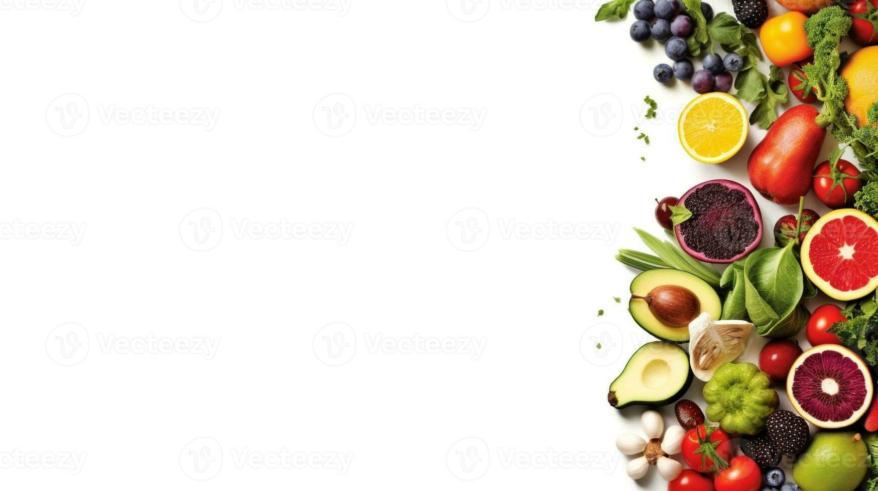 Healthy food and diet concept photo