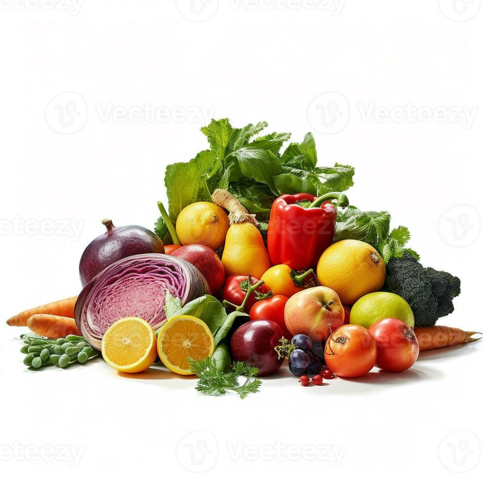 Healthy food with copy space photo