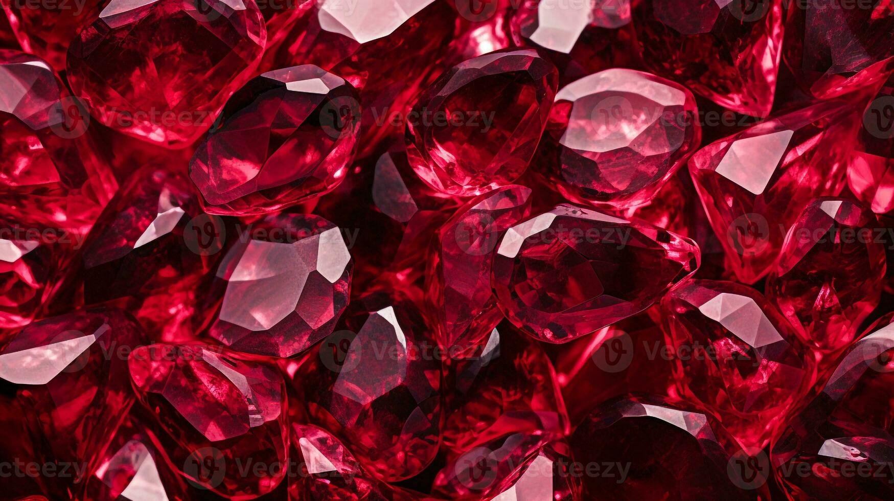 transparent red ruby texture background generative AI photo