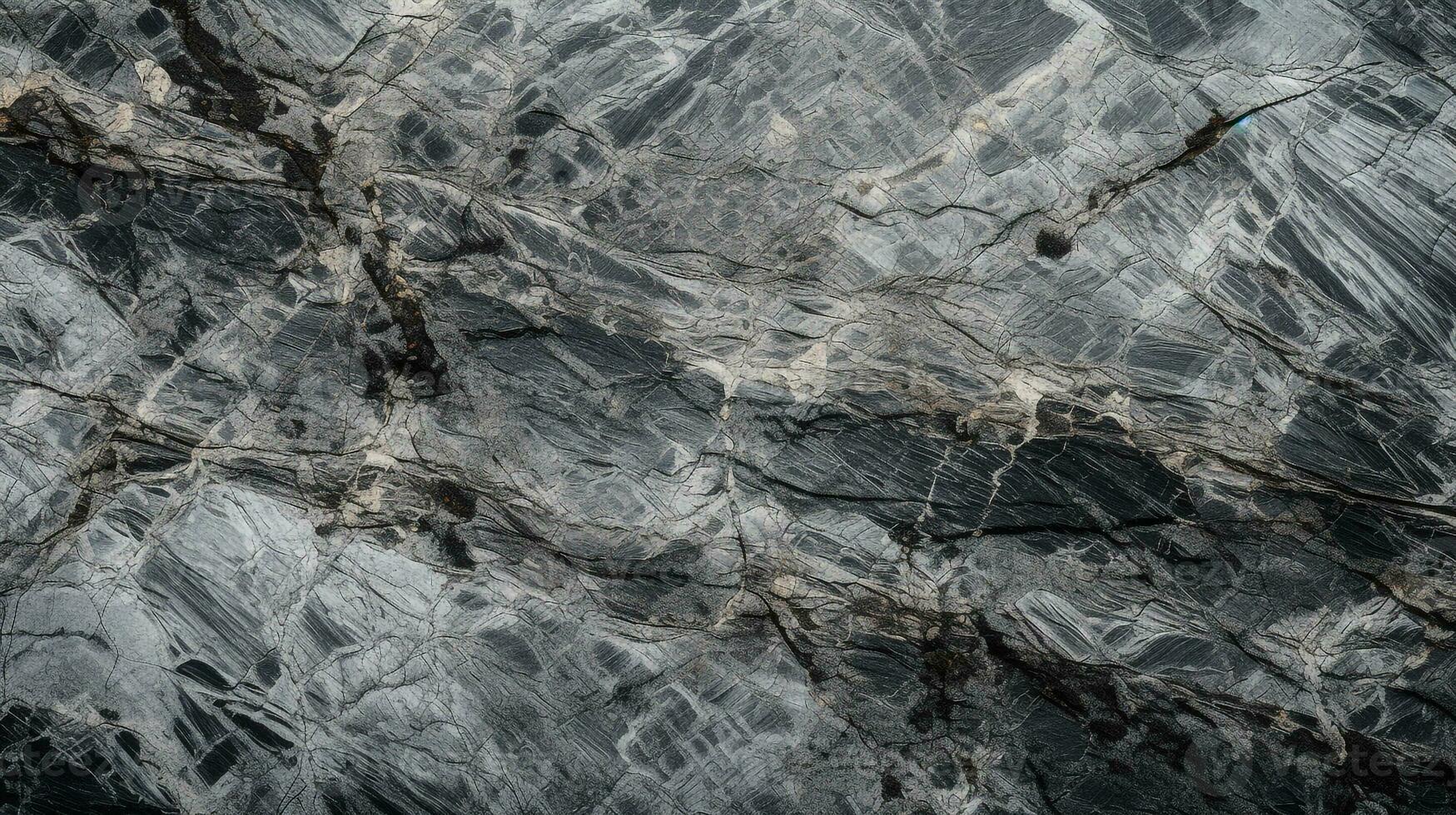 negro cuarzo Roca textura antecedentes generativo ai foto