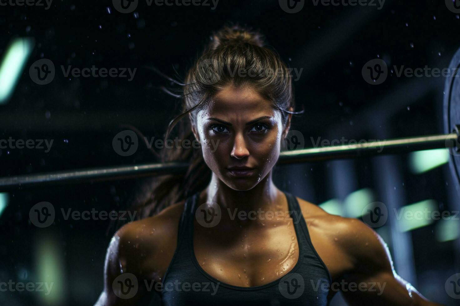 closeup of a gym girl doing workout in gym 29640320 Stock Photo at Vecteezy