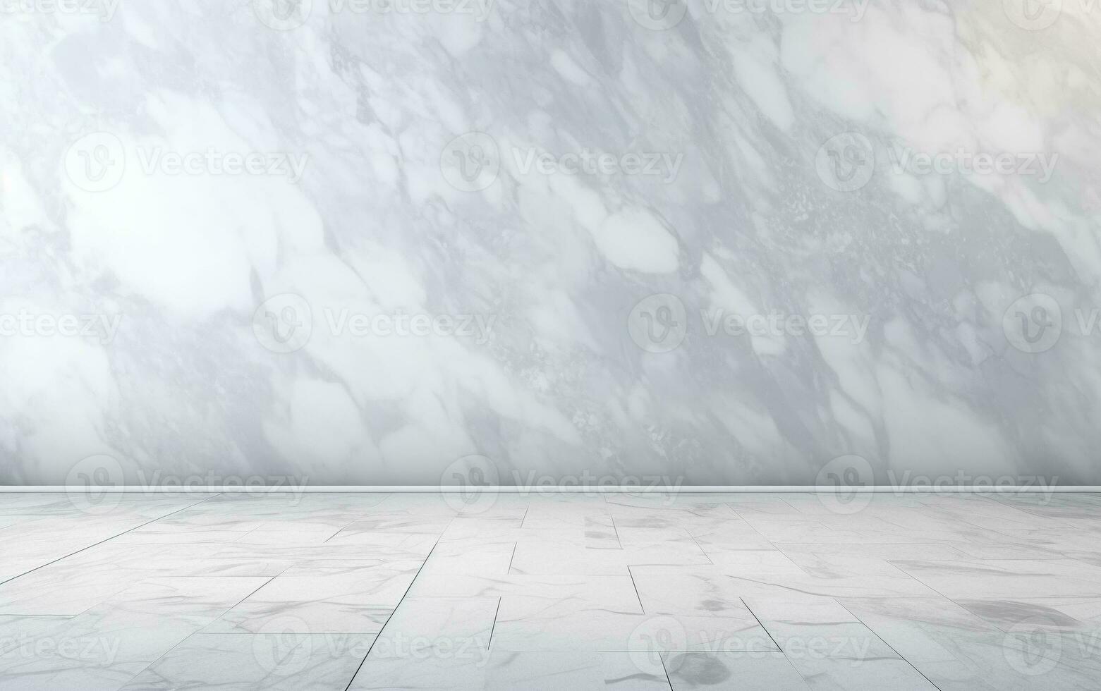 Empty gray Marble stone Floor and wall background image generative AI photo