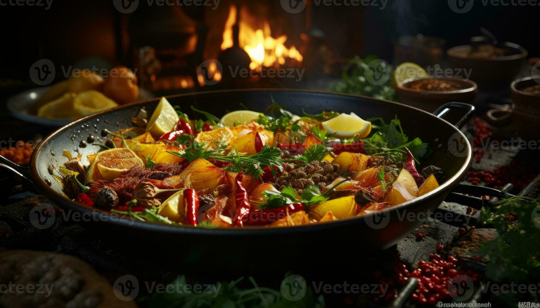 tasty Rogan josh generative AI photo
