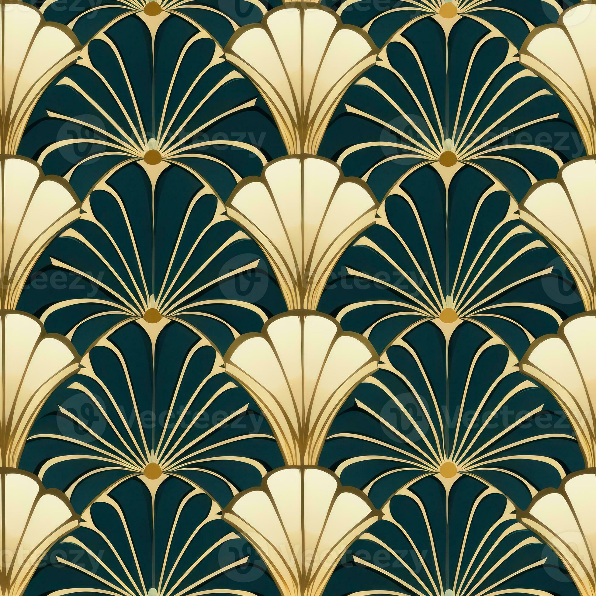 background of ornate fan shaped pattern generative AI 29641887 Stock