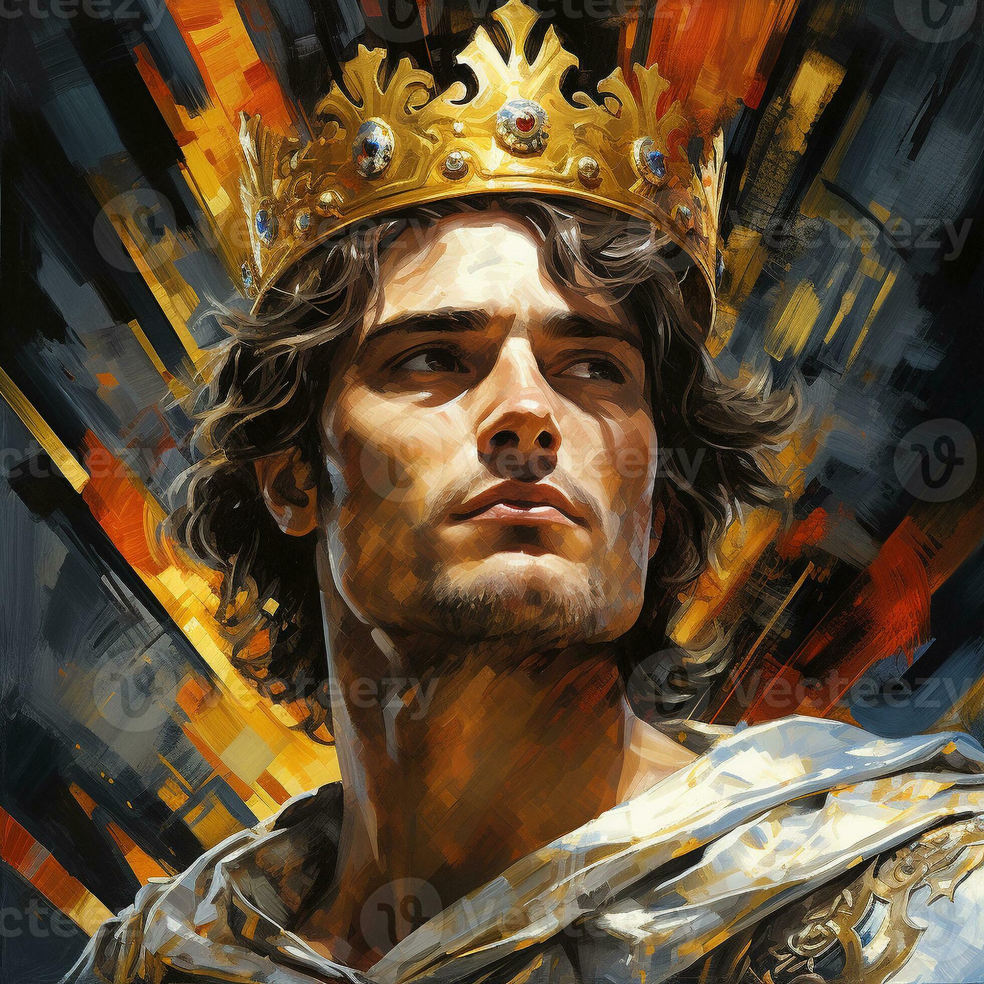 Custom King Portrait Painting - Pixels Photo Art