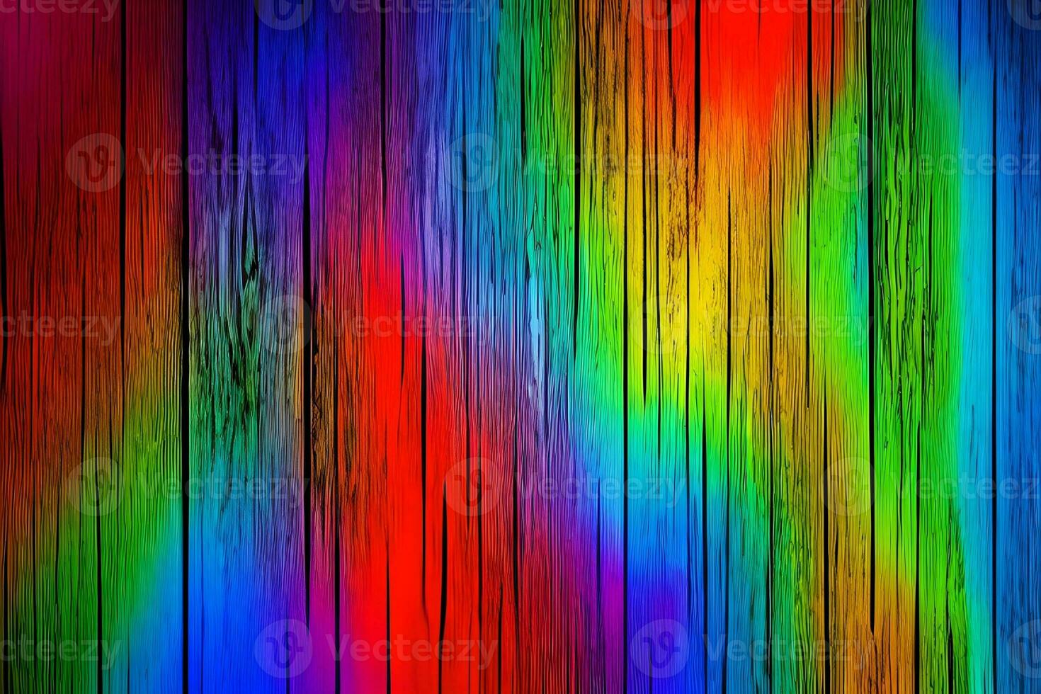 Colorful Wood Background, Rainbow Wood Background, Wood Background, AI Generative photo