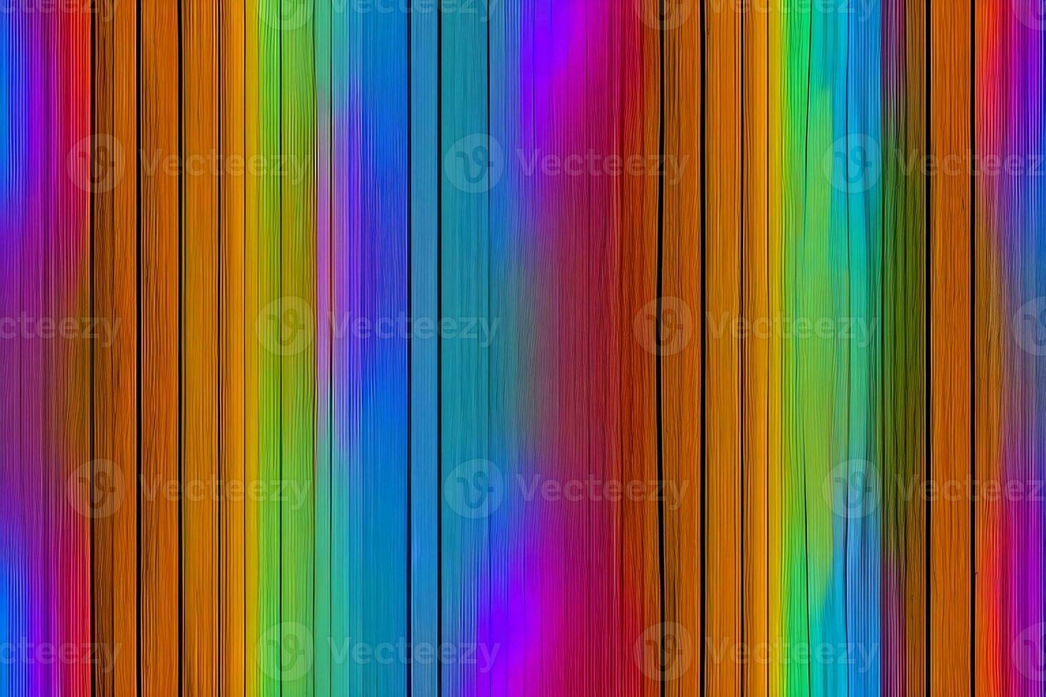 Colorful Wood Background, Rainbow Wood Background, Wood Background, AI Generative photo