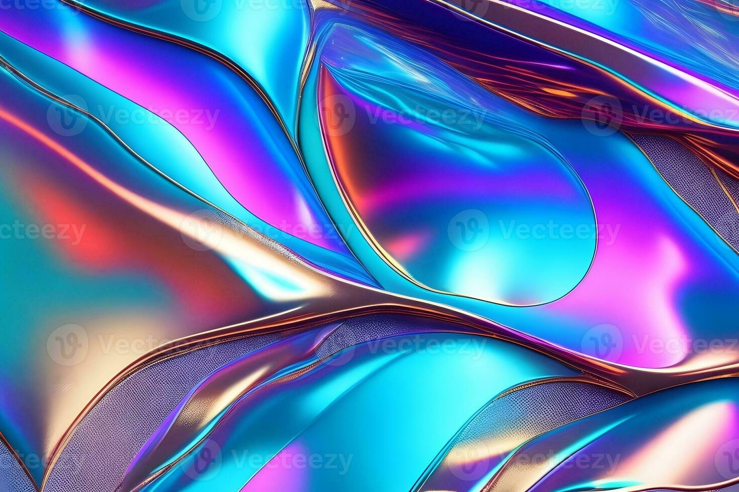 Holographic Iridescent Wrapping Paper Radiant Background Stock Photo -  Download Image Now - iStock