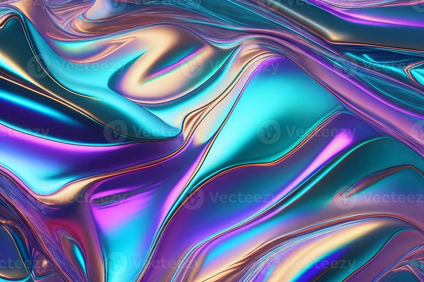 Holographic silk iridescent texture, Generative AI 22350102 Stock