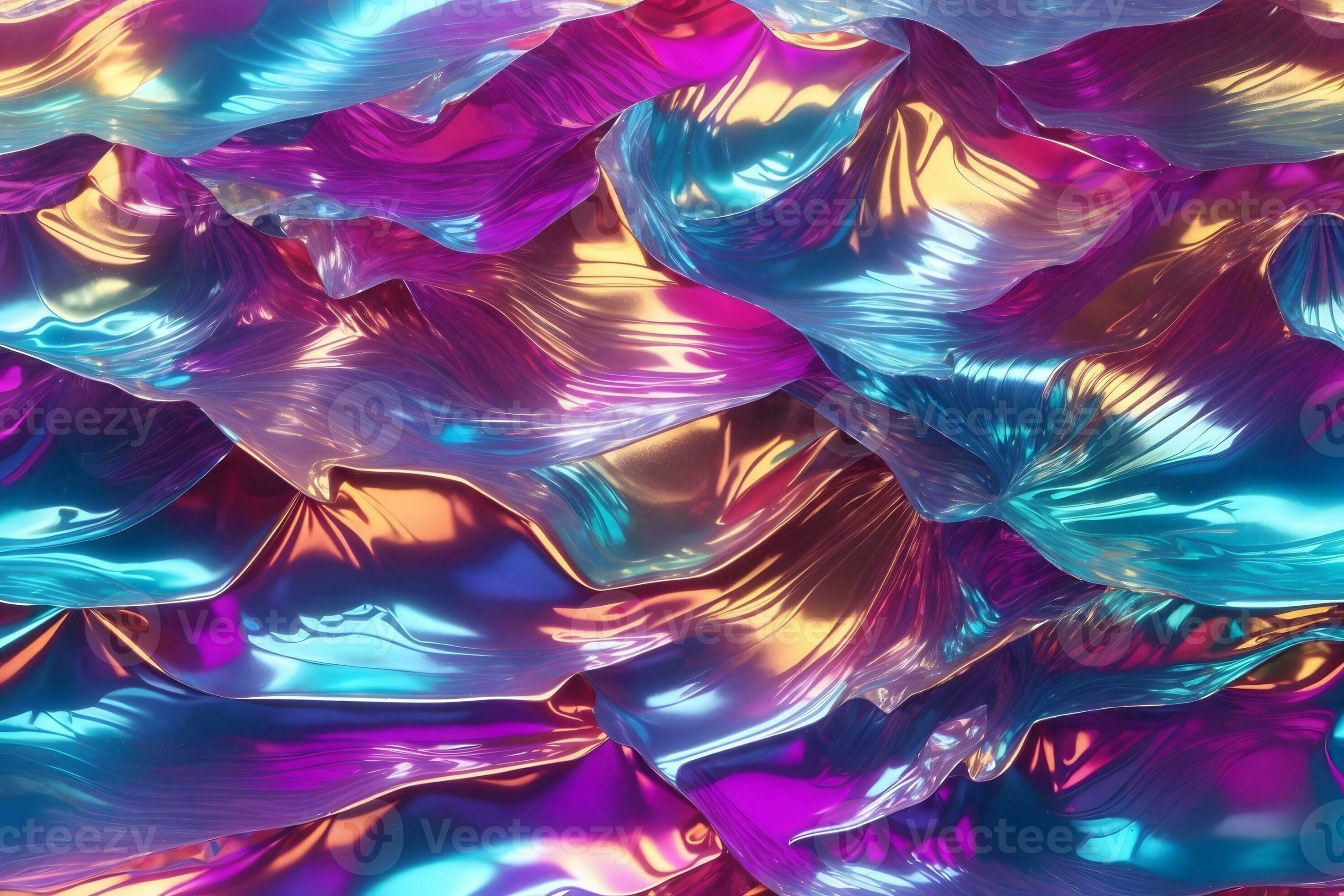 Holographic Glossy Foil Paper, Holographic Iridescent Foil Texture  Background, Holographic Background, Iridescent Hologram Wallpaper, Glossy  Iridescent Background, Ai Generative 29646015 Stock Photo at Vecteezy