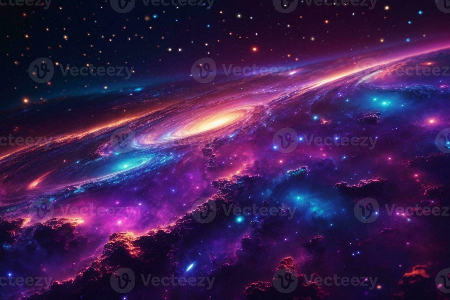 Galaxy Texture Background, Galactic Structure, Space Texture Background, Neon Space Background, Galaxy Background, Ai Generative photo