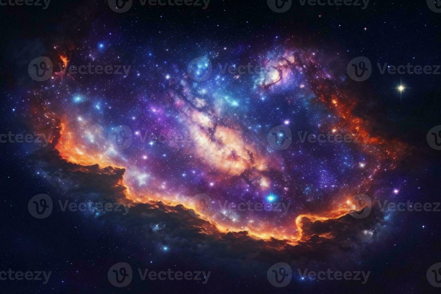 Starry Night Sky Background, Starry Night Sky Wallpaper, Galaxy Background, Space Background, Galaxy Wallpaper, Space Wallpaper, Ai Generative photo