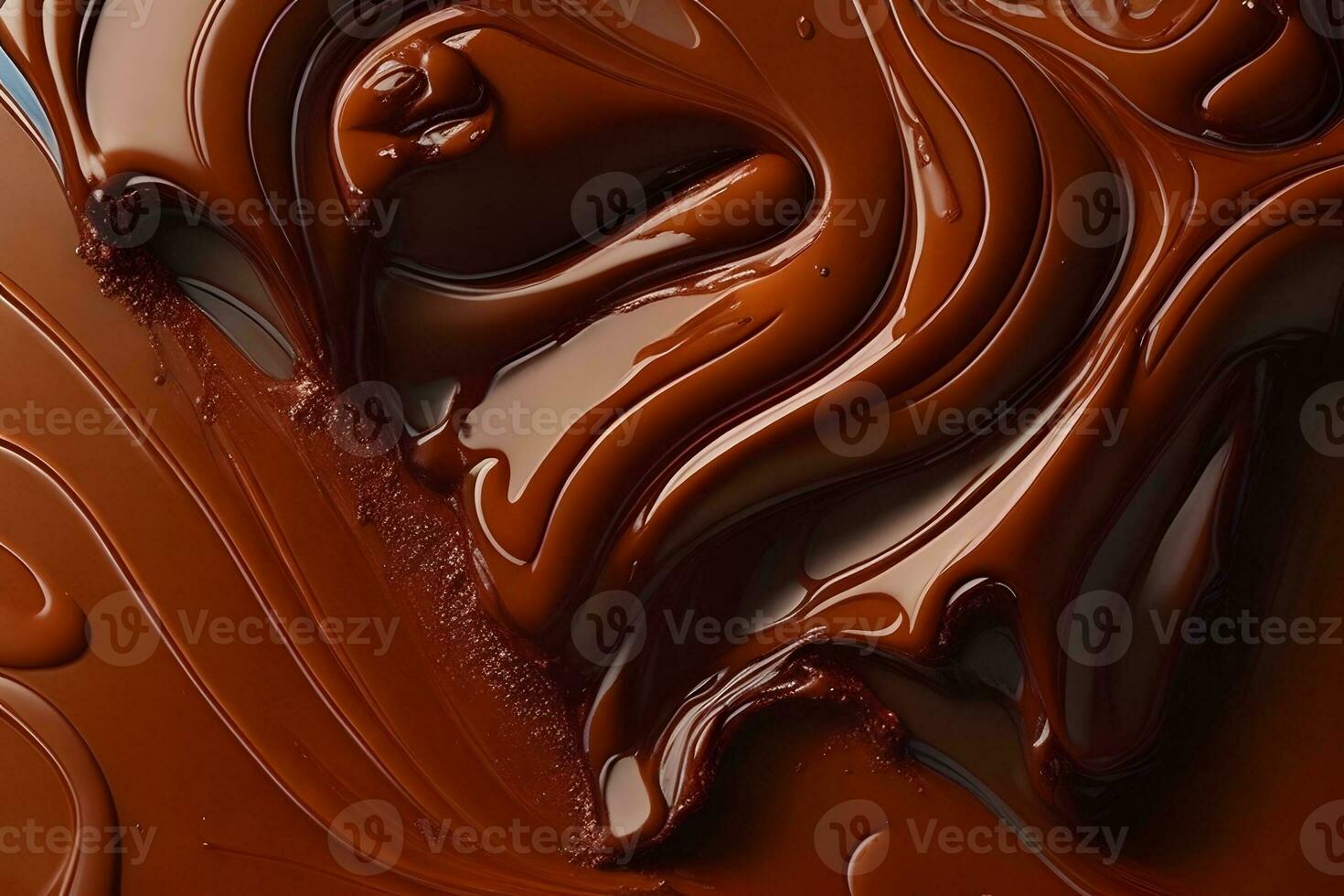 Liquid Chocolate Background, Abstract Liquid Chocolate Wallpaper, Chocolate Background, Ai Generative photo