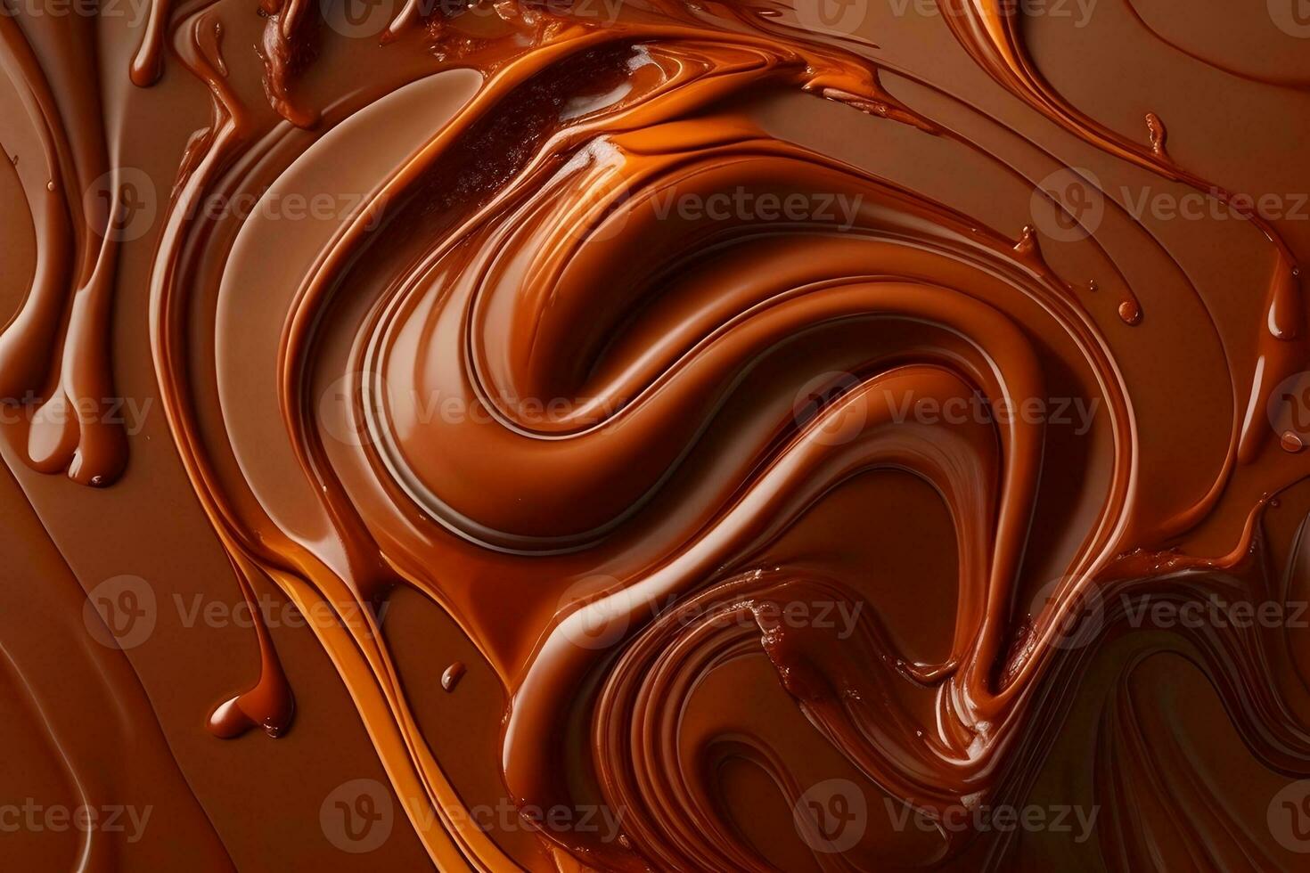 Liquid Chocolate Background, Abstract Liquid Chocolate Wallpaper, Chocolate Background, Ai Generative photo