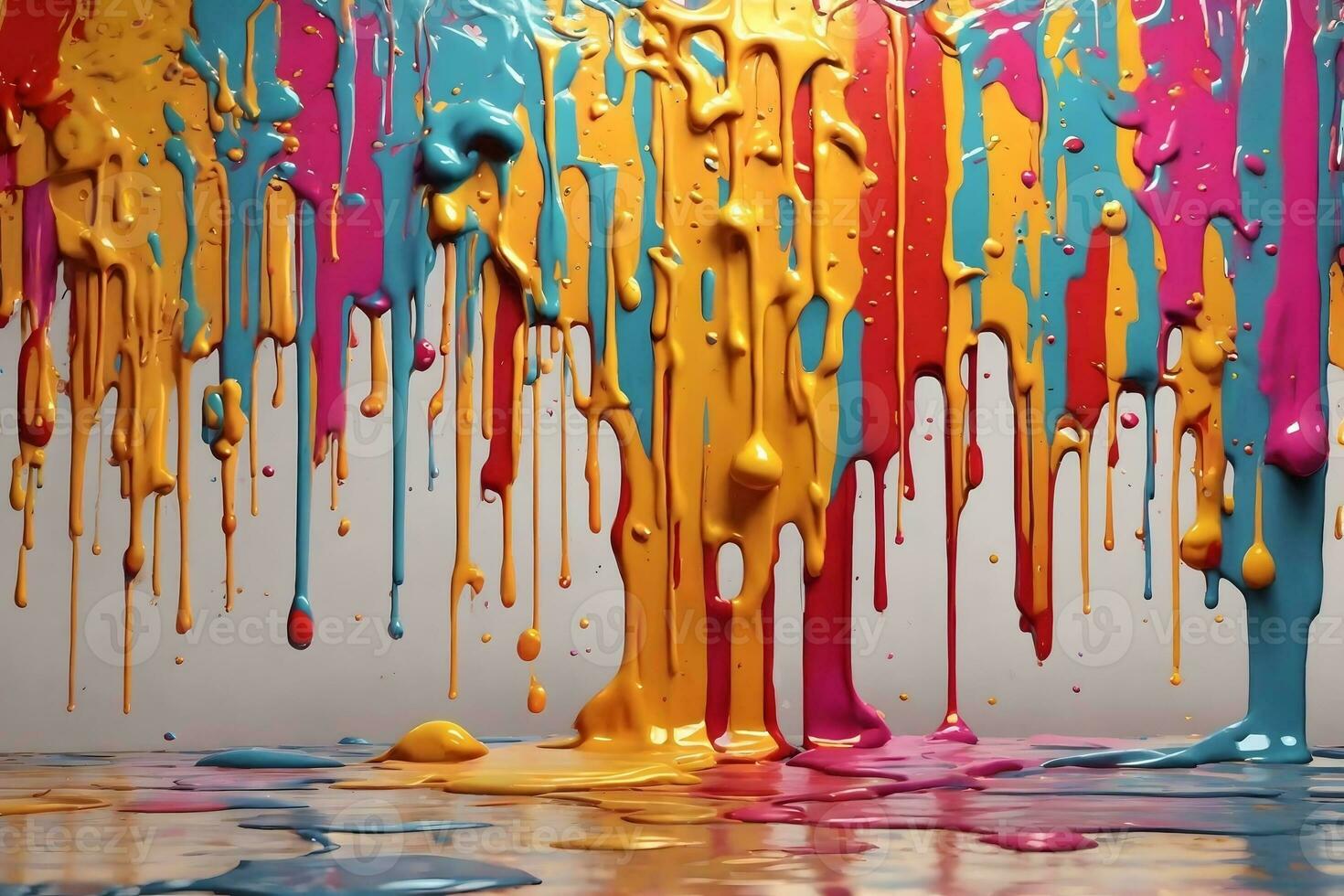 Dripping Paint Texture, Colorful Dripping Paint Background, Paint Dripping Wallpaper, Dripping Ink Background, Ai Generative photo