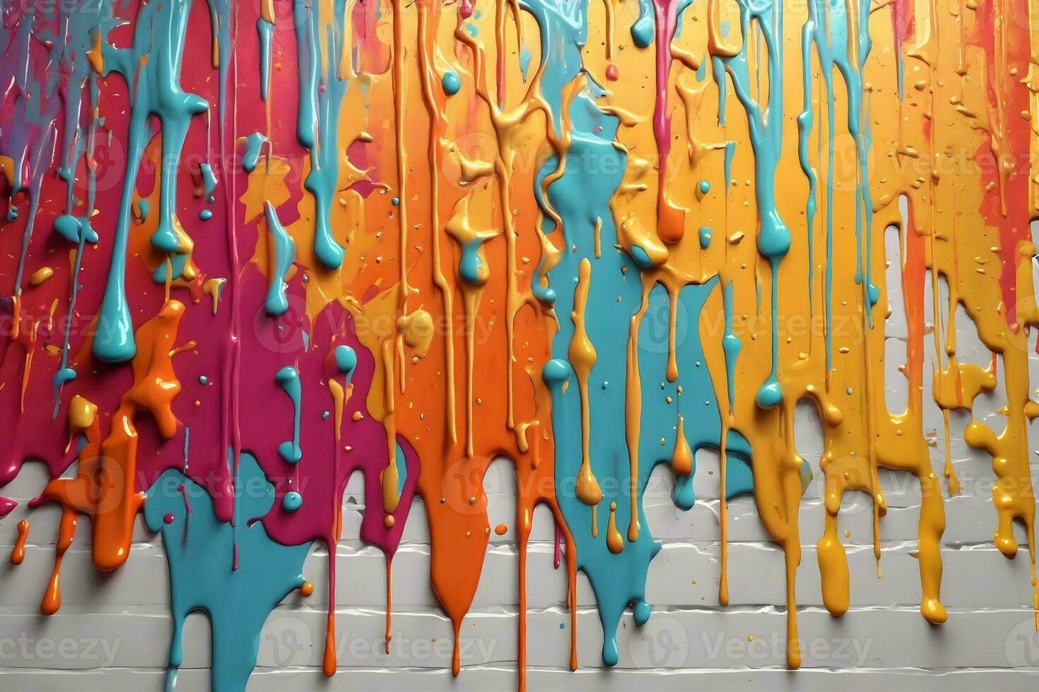 Dripping Paint Texture, Colorful Dripping Paint Background, Paint Dripping Wallpaper, Dripping Ink Background, Ai Generative photo