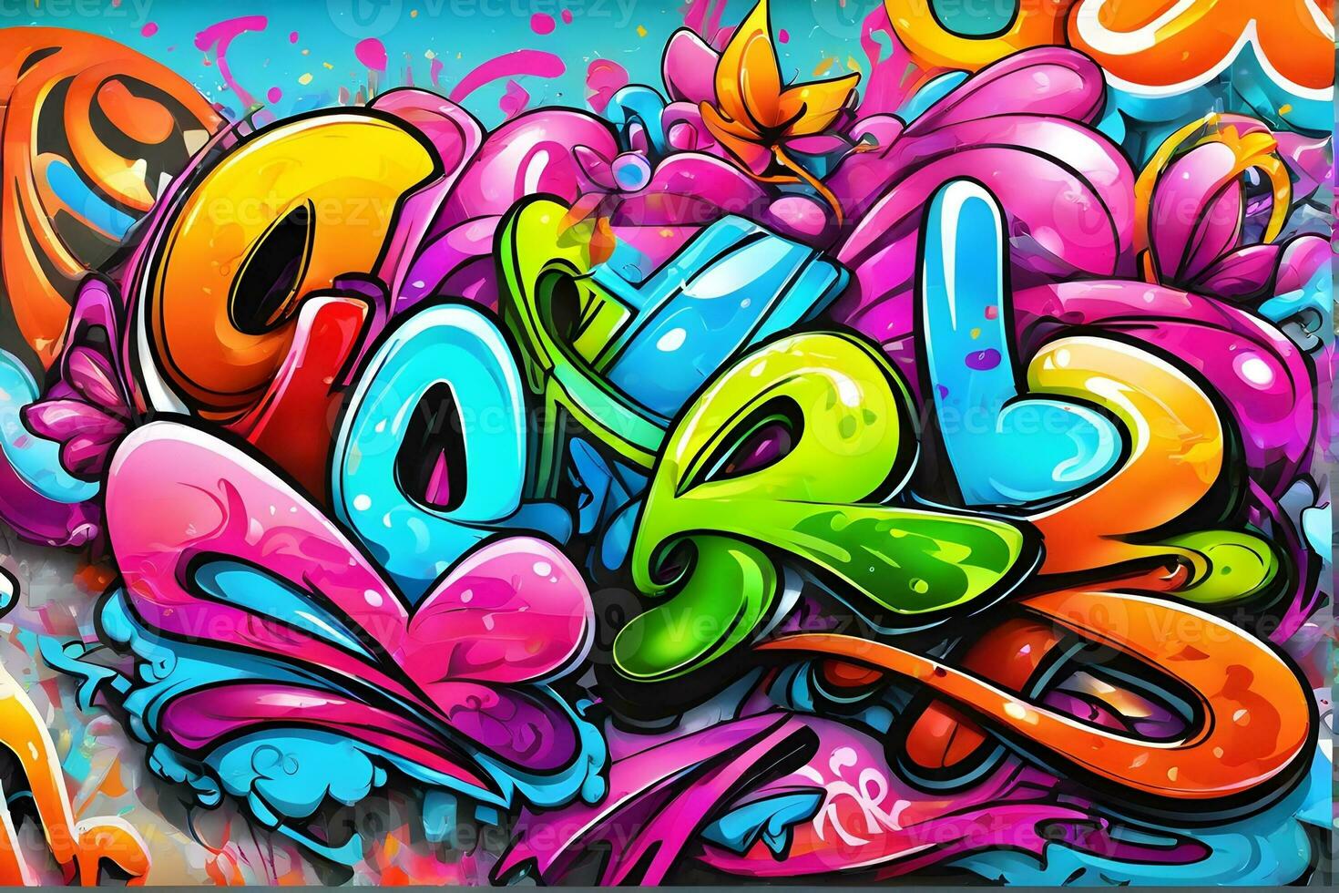 pintada fondo, pintada fondo de pantalla, pintada patrón, calle Arte fondo, pintada arte, pintada diseño, pintada pintar, ai generativo foto