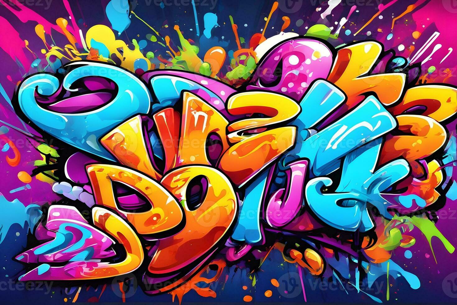 Graffiti Background, Graffiti Wallpaper, Graffiti Pattern, Street art background, graffiti art, graffiti Design, Graffiti Paint, AI Generative photo