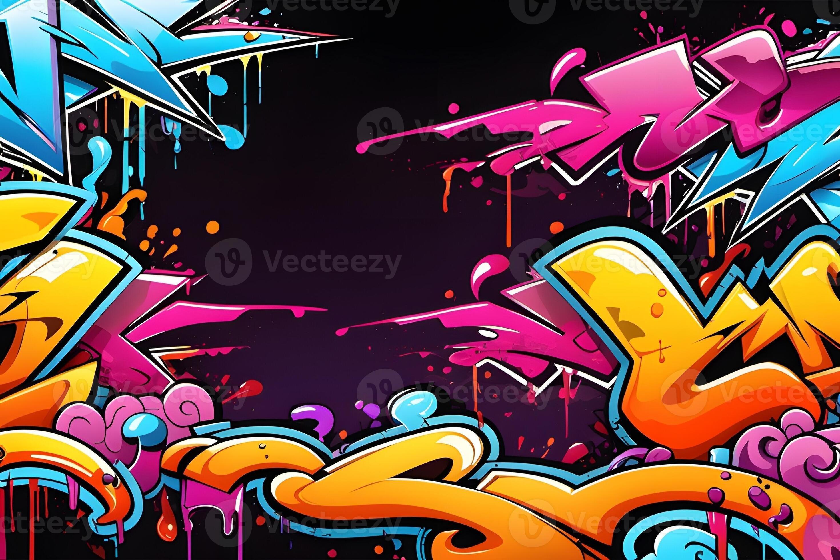 Graffiti Frame Background, Graffiti Border, Graffiti Frame, Graffiti