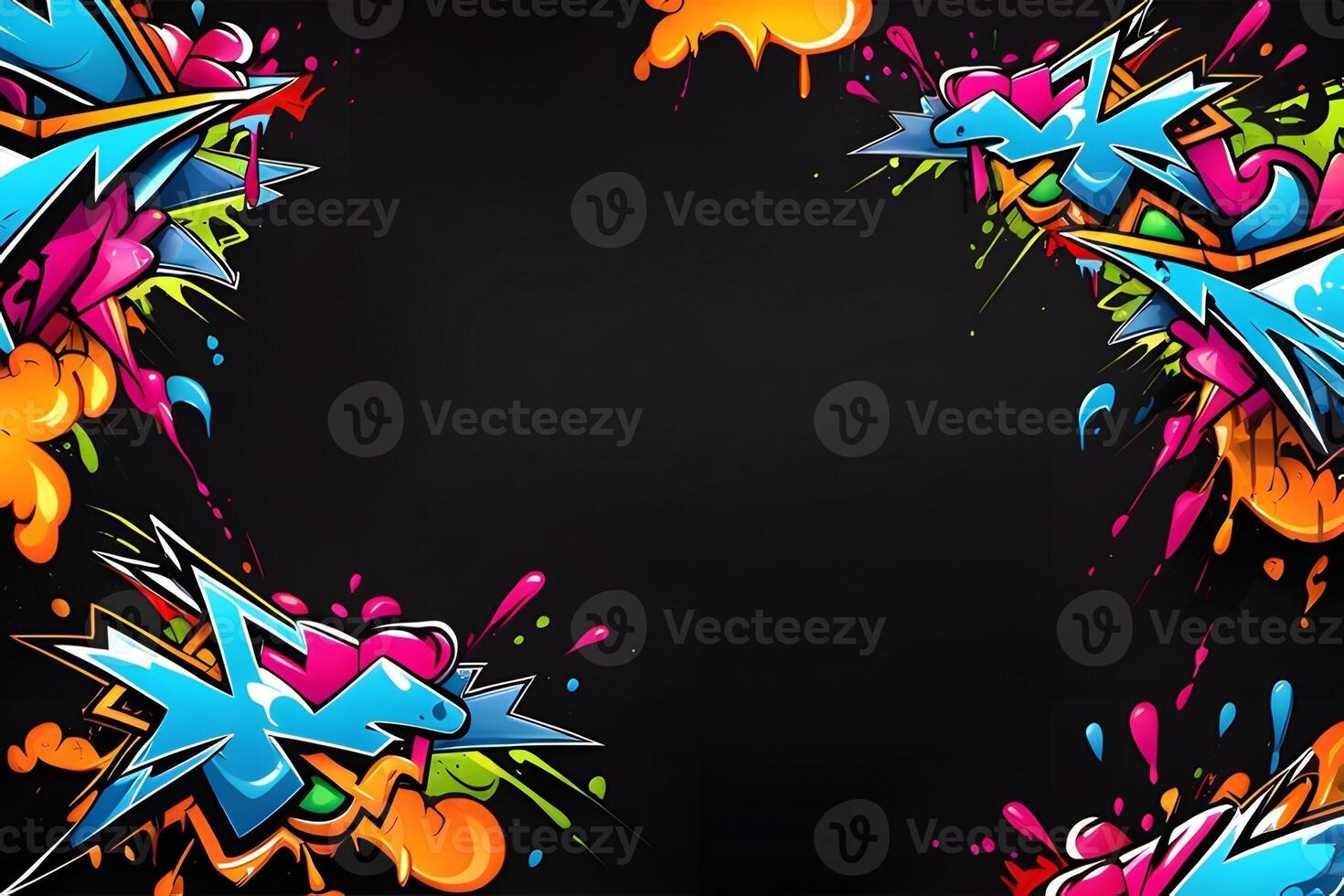 Graffiti Frame Background, Graffiti Border, Graffiti Frame, Graffiti