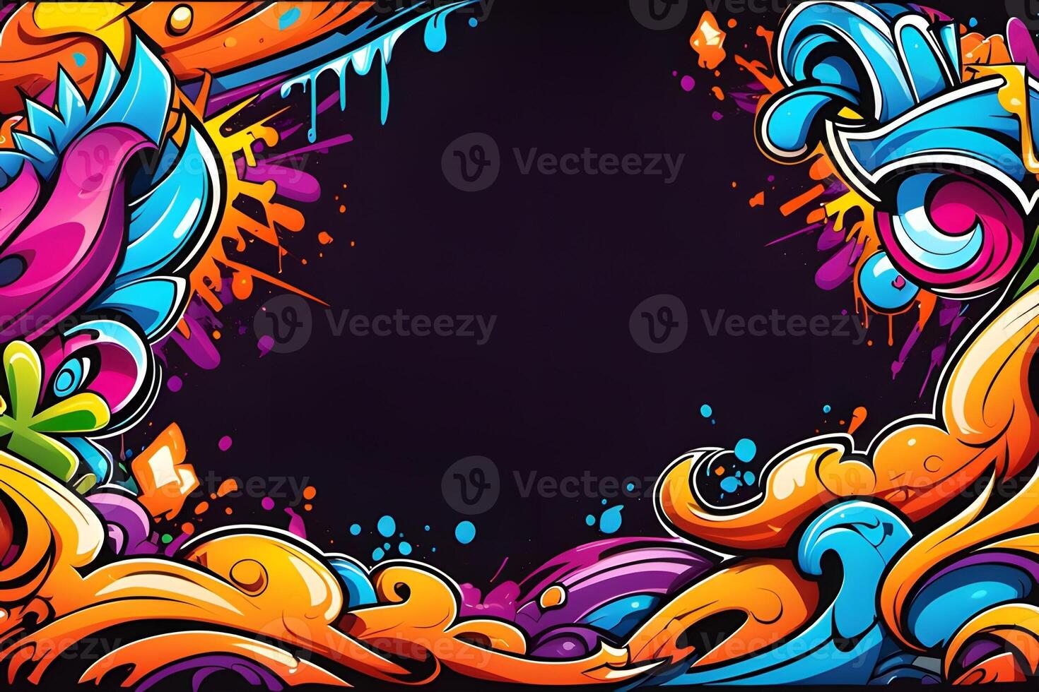 Graffiti Frame Background, Graffiti Border, Graffiti Frame, Graffiti