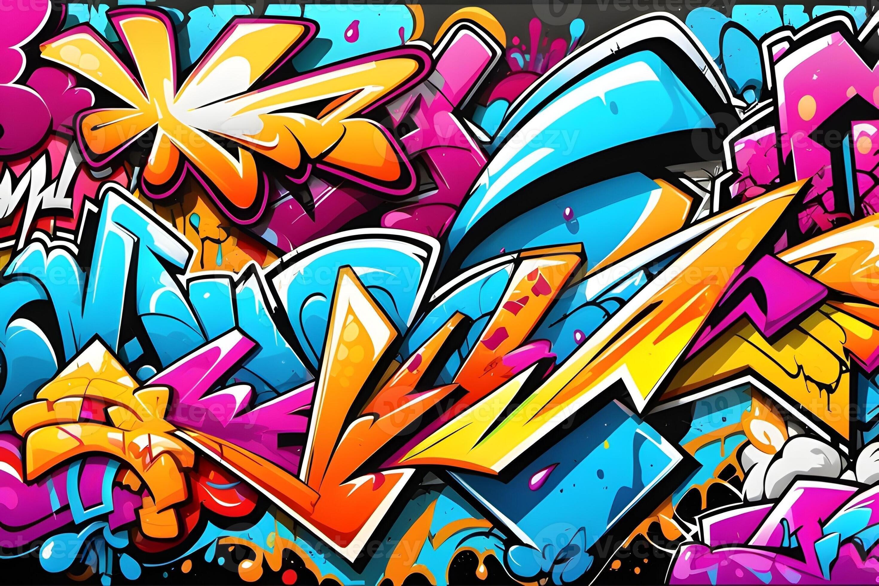 Graffiti Wallpaper, Graffiti Background, Graffiti Pattern, Street art