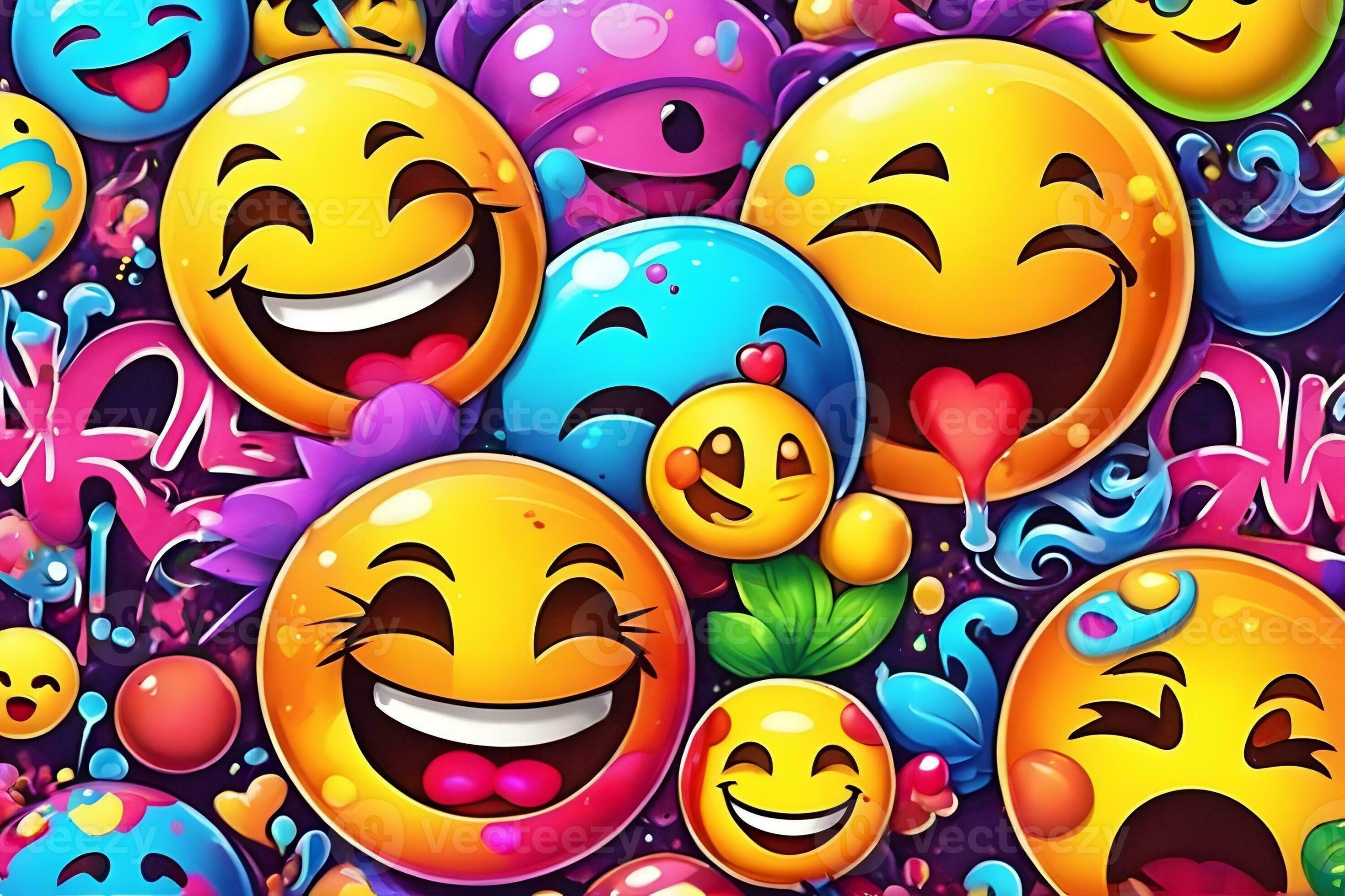 Emoji Graffiti Wallpaper, Emoji Graffiti Background, Emoji Graffiti ...