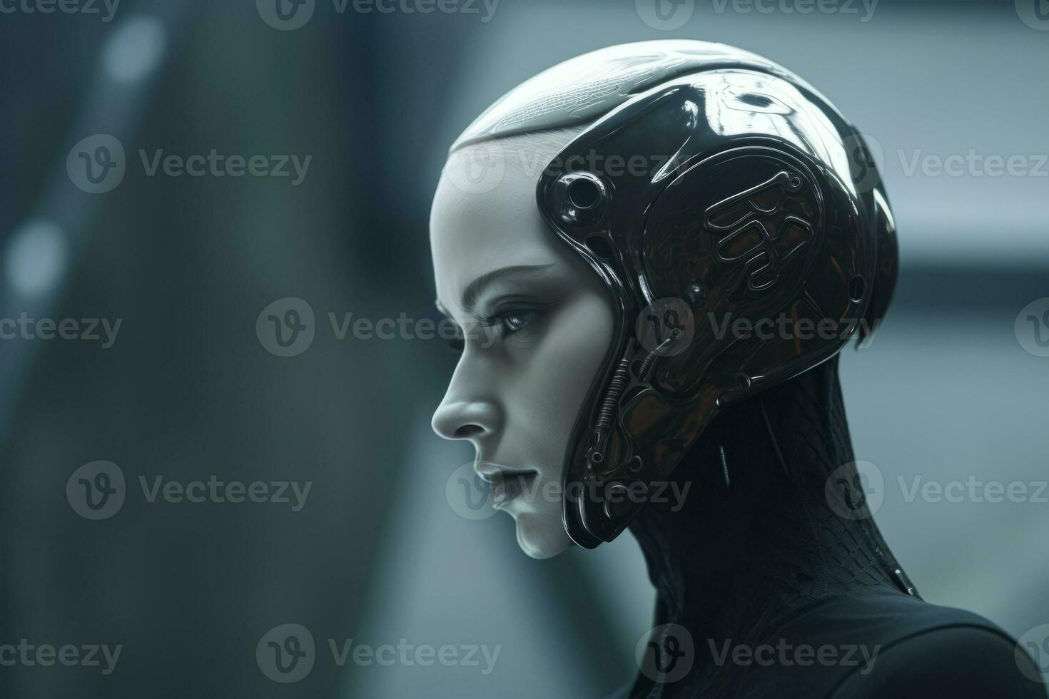 an image of a woman in a futuristic outfit generative ai photo