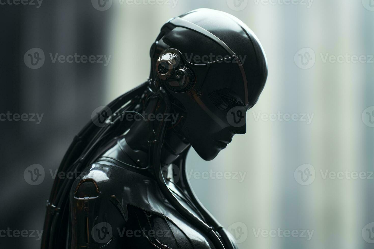 an image of a woman in a futuristic suit generative ai photo