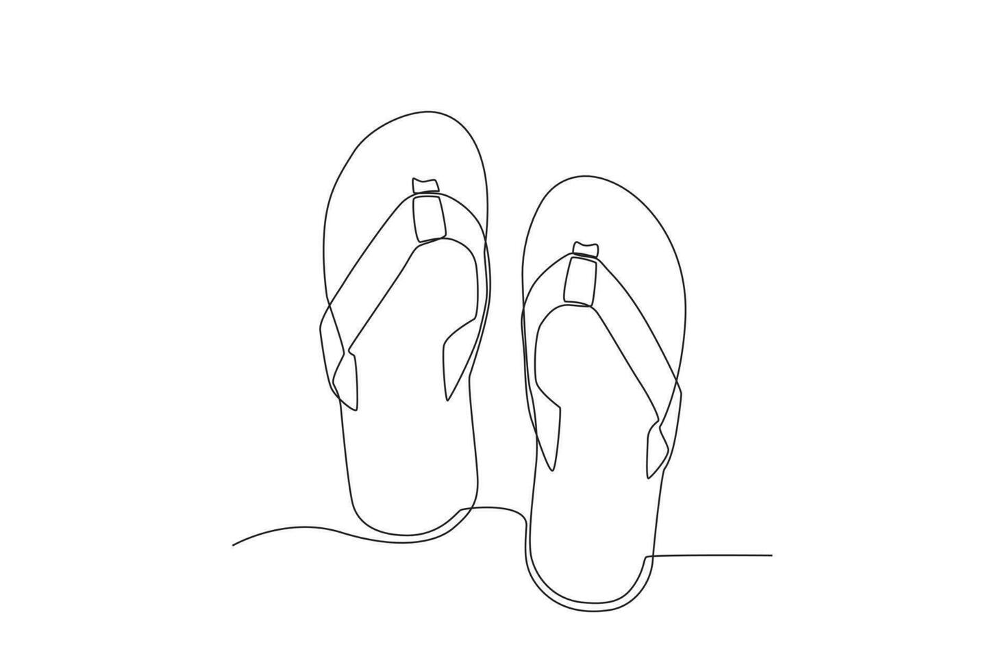 A men's sandals vector