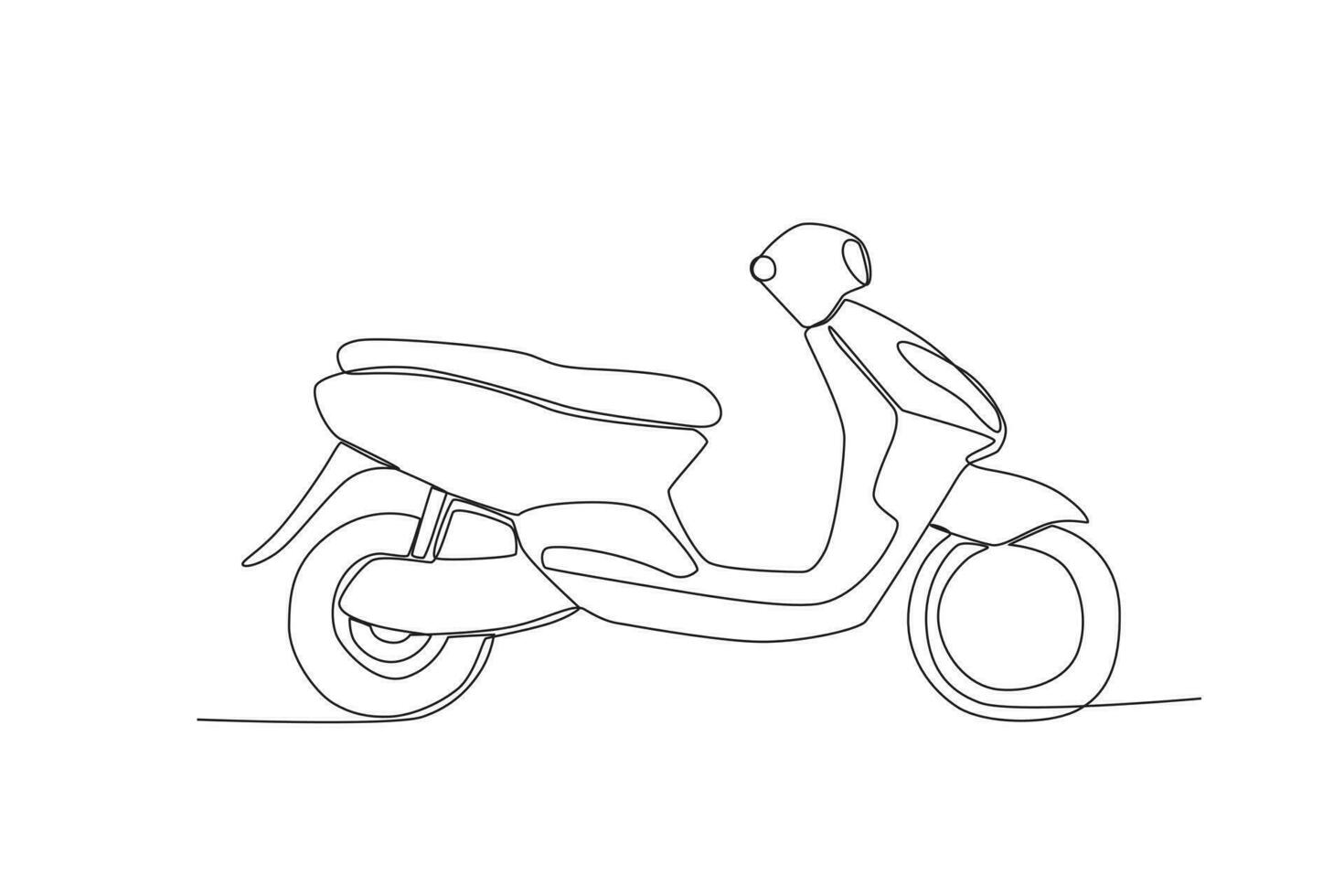 An automatic motor side view vector