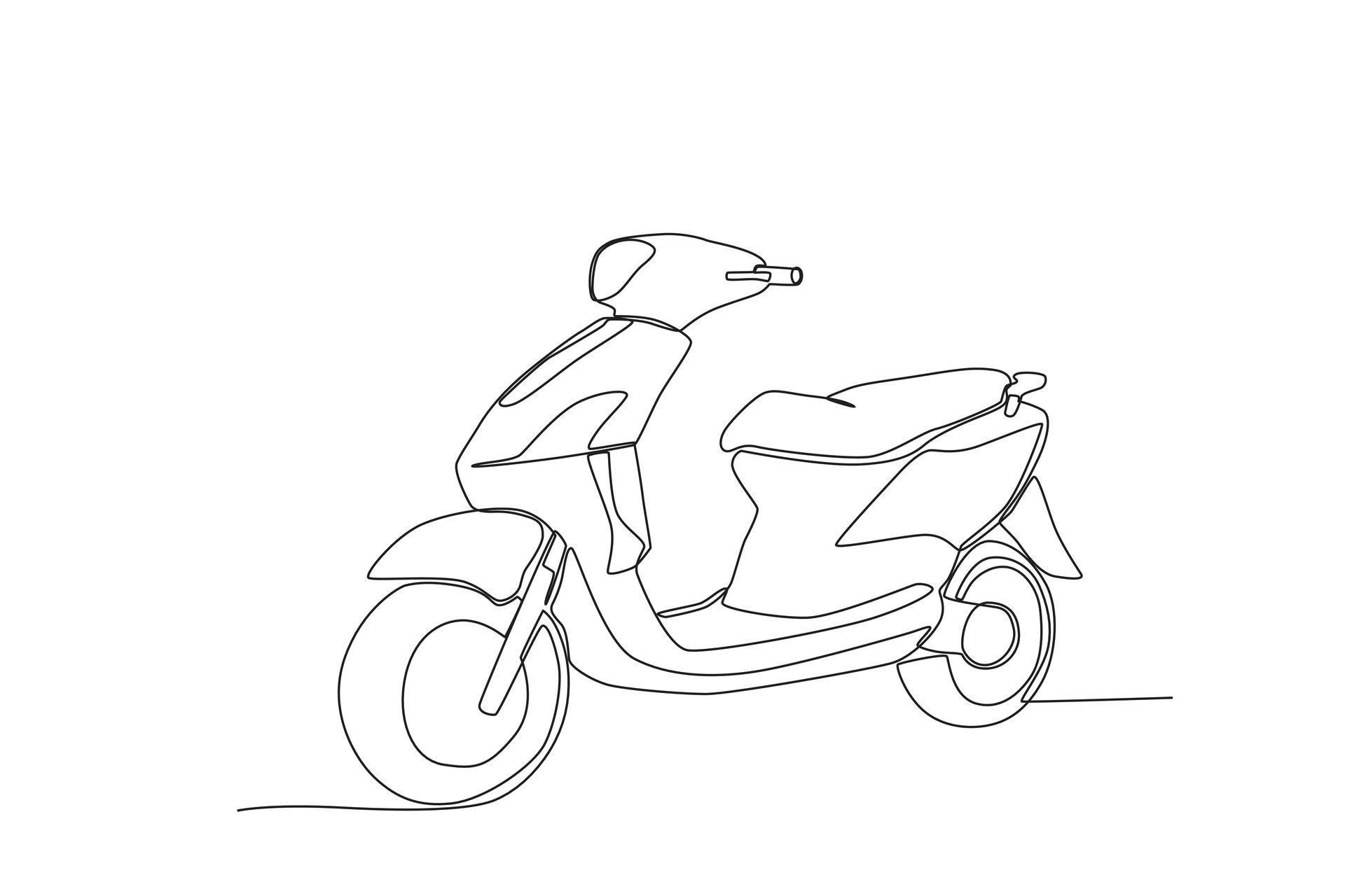 Front view of a motorcycle 29693618 Vector Art at Vecteezy