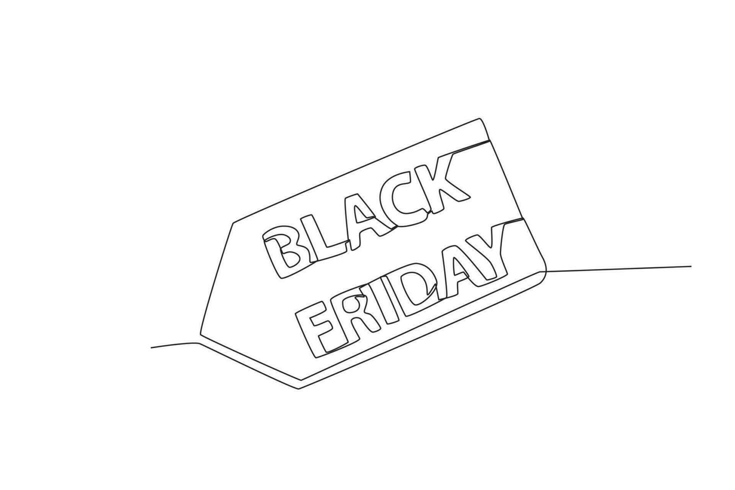 A Black Friday tag vector