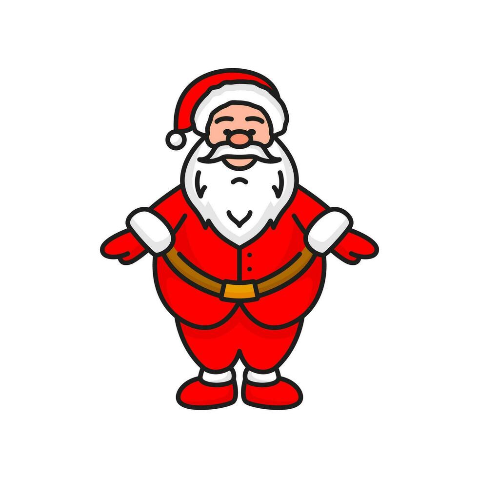 Santa Claus New Year and Christmas character vector