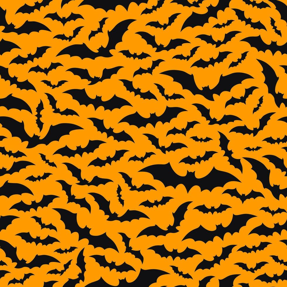 Halloween bats cloud seamless pattern background vector