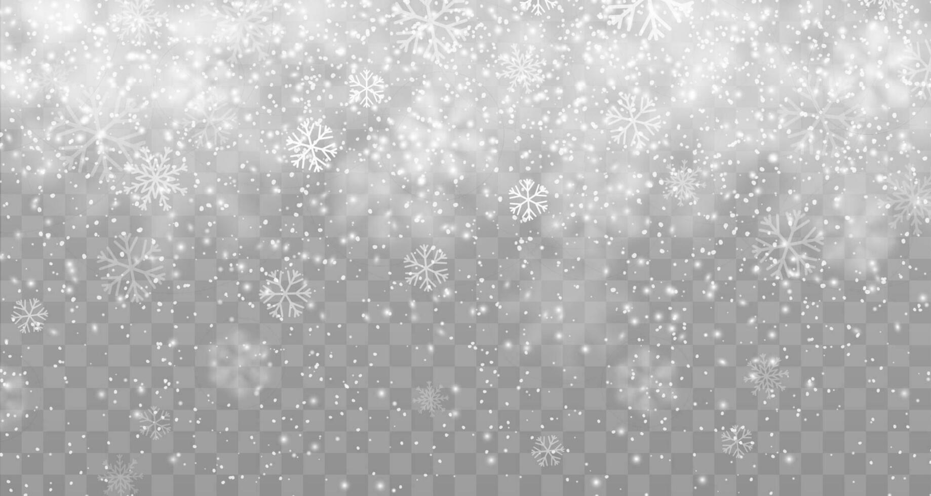 Winter snow fall overlay, christmas background vector