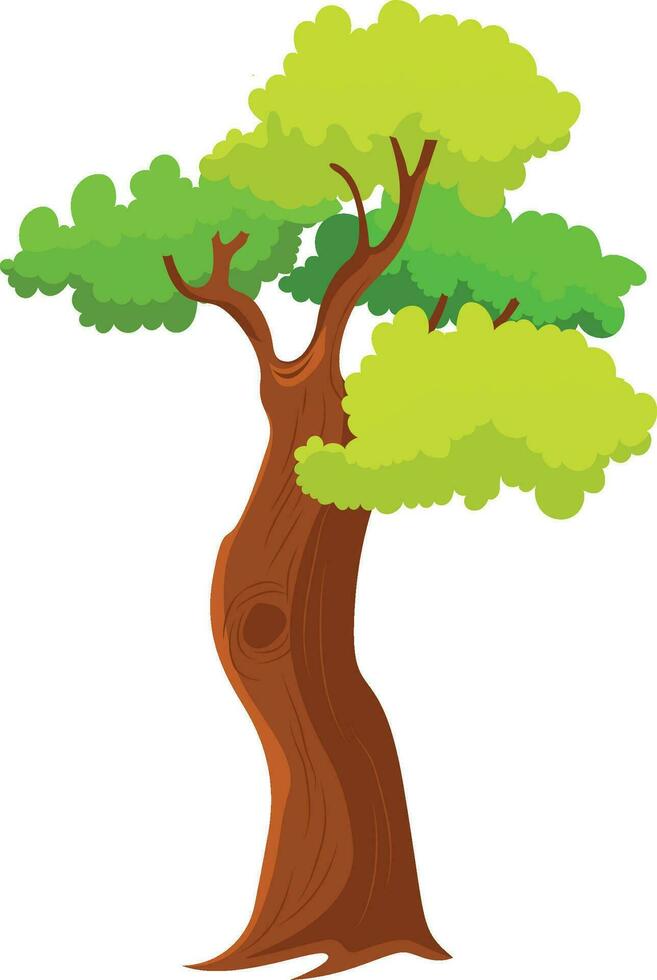 Vector flat tree illustrations