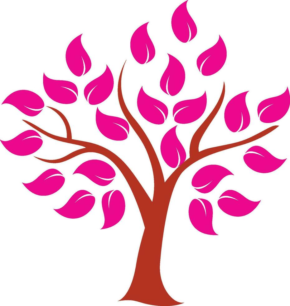 Vector flat tree illustrations