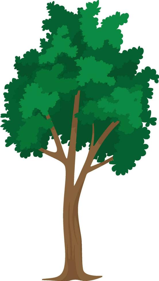 Vector flat tree illustrations