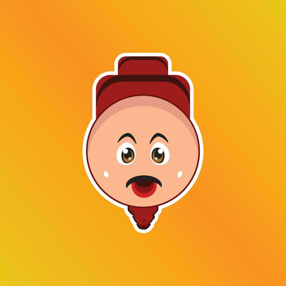 Cartoon Characters Head Illustration vector