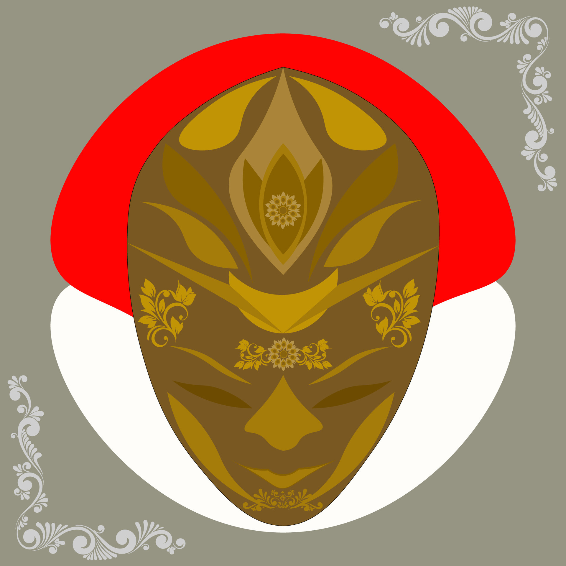 Indonesian traditional mask 29694855 Vector Art at Vecteezy