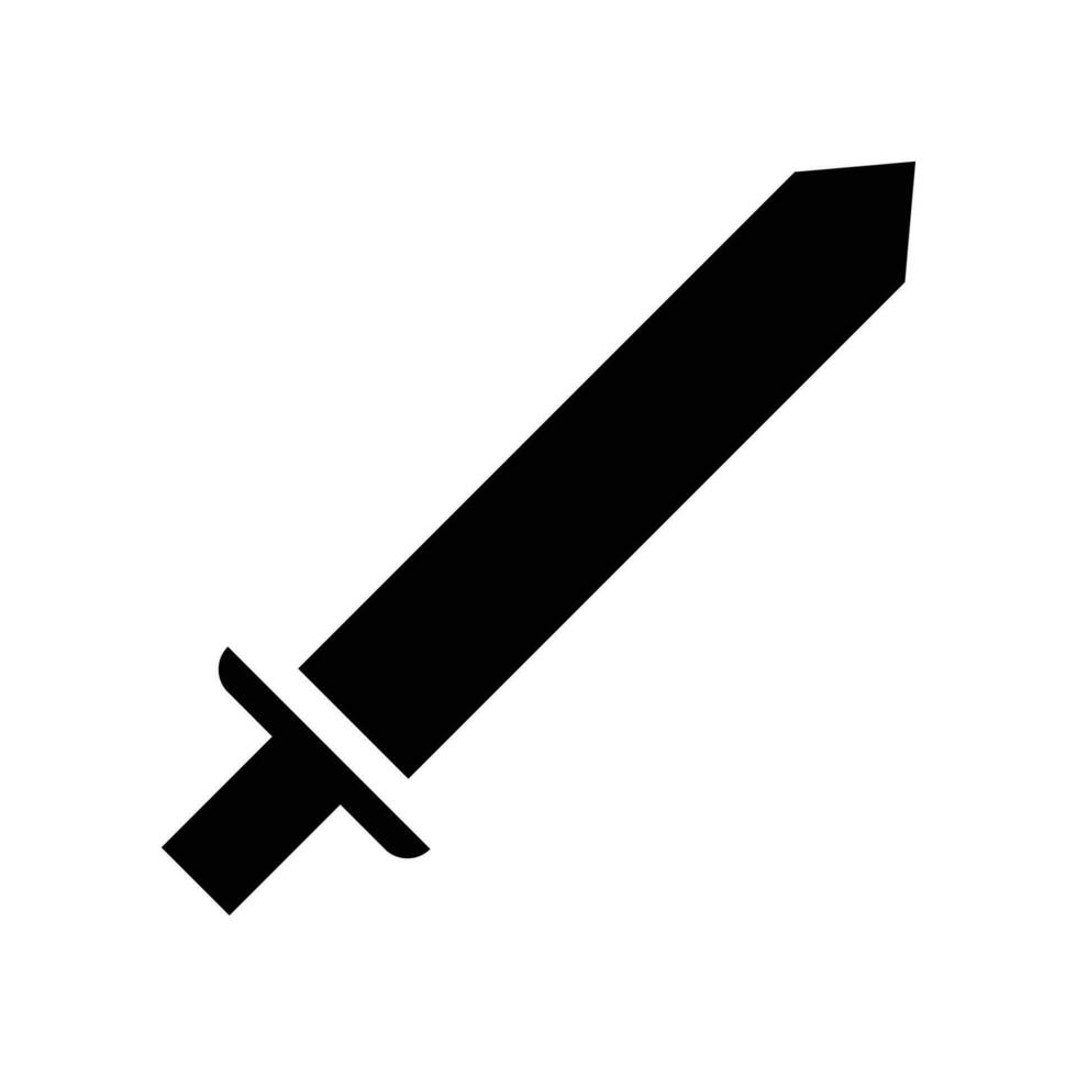 Simple sword icon. Vector illustration design.