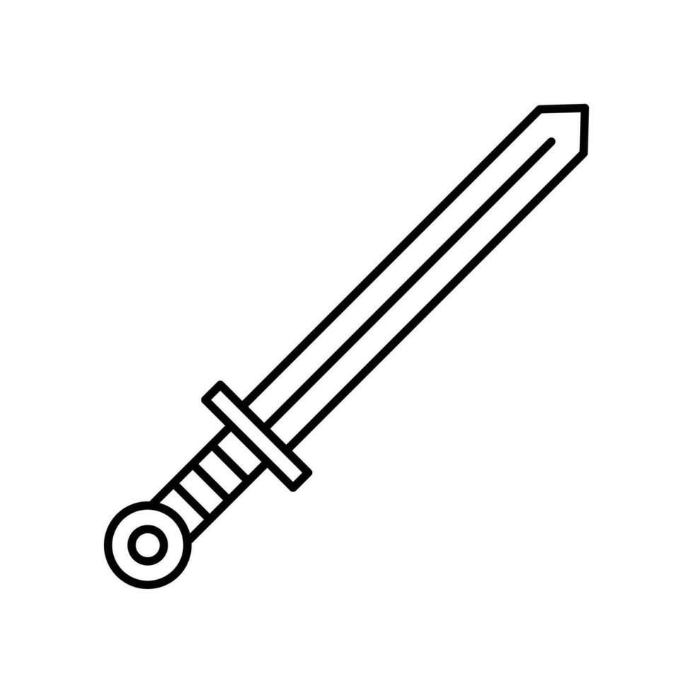 Simple sword icon. Vector illustration design.