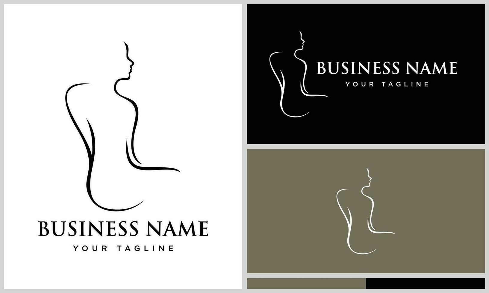 women body spa design template vector